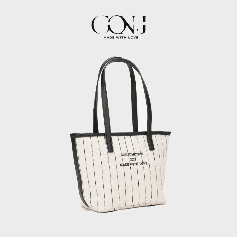 Ins Tote Bag, Canvas Shoulder Bag for Women, Fashionable & Chic Commuter Bag - 3