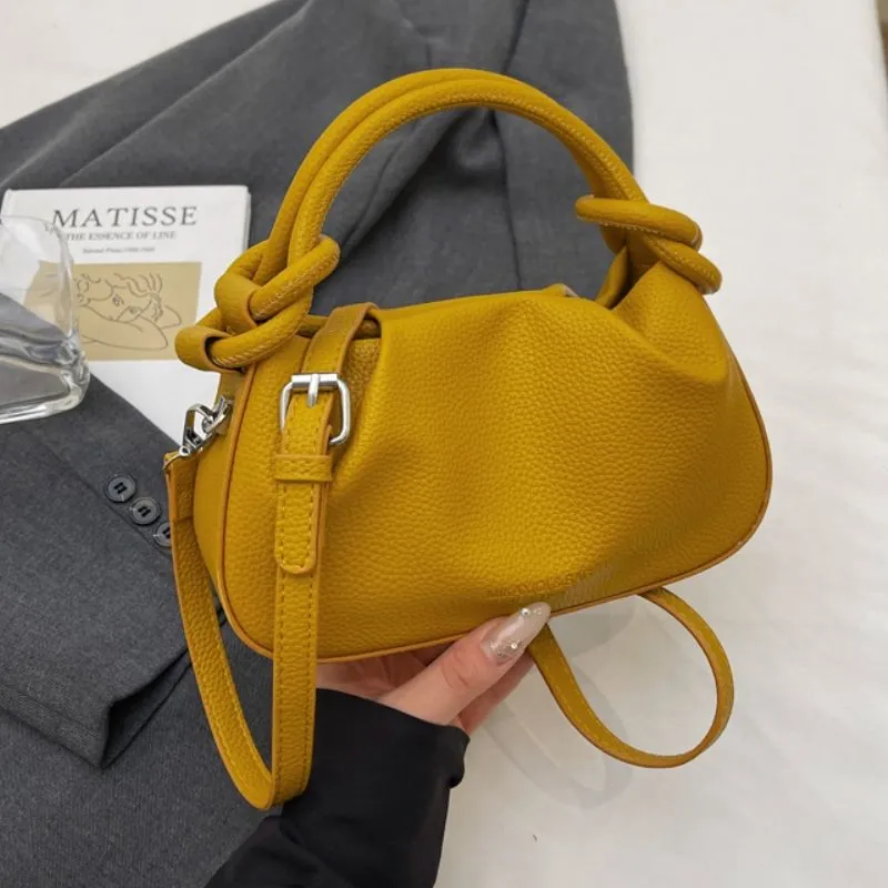 Fashionable Pleated Shoulder Bag 2025 New Women's Tote Crossbody Purse - 1