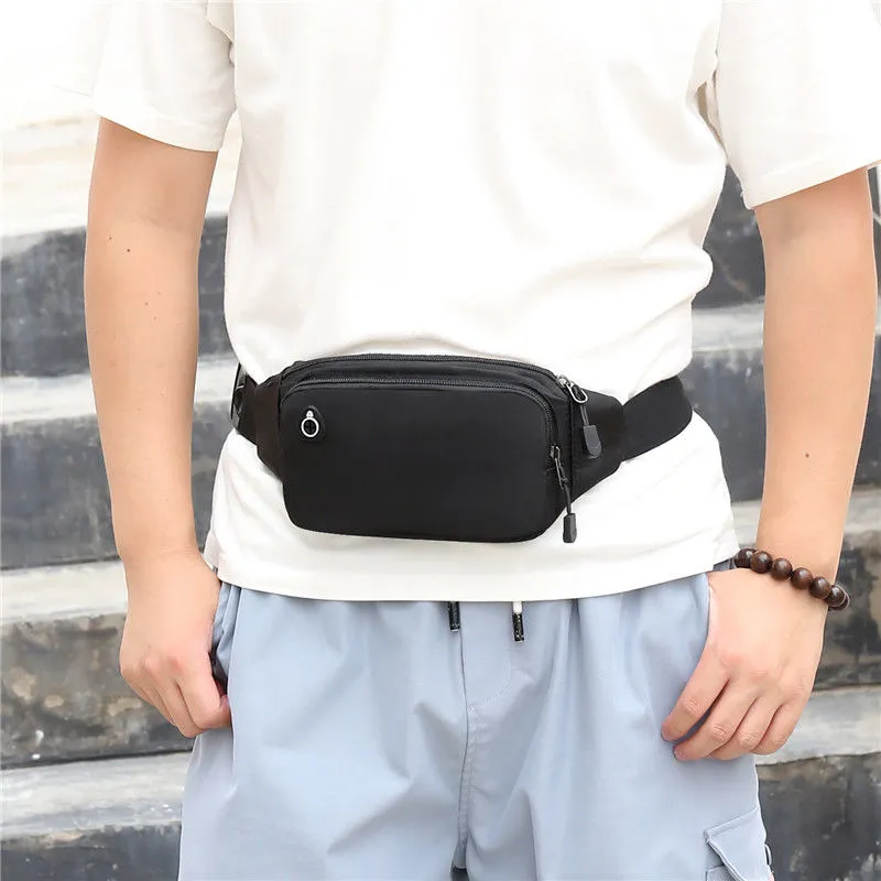 Elastic Waist Bag with Phone Pocket, 2-Layer Running Fanny Pack - 1