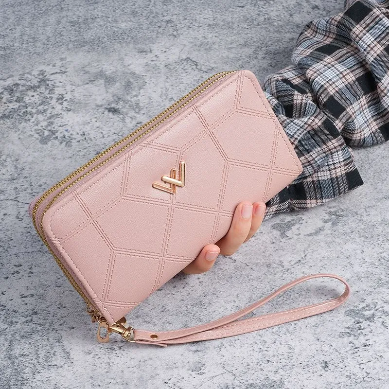 Long Wallets for Women, Slim Card Holder Phone Purse with Large Capacity - 5