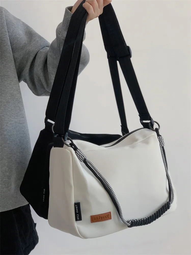 Large Capacity Canvas Crossbody Bag Women 2023 Trendy Waterproof Tote - 5