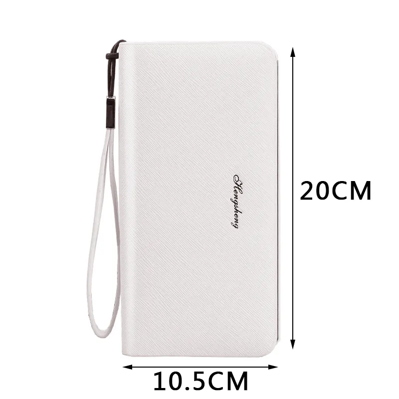 Men's Long Wallet with Card Slots & Zipper, Slim Phone Case Handbag - 5