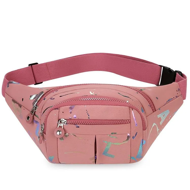 Running Waist Pack for Women with Multiple Pockets, Phone Holder Fitness Belt - 4