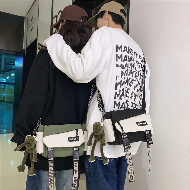 Men's Crossbody Bag Ins Style Casual Shoulder Bag for Students - 4