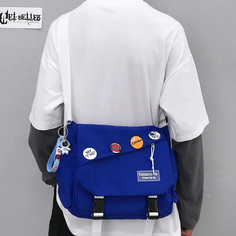 Men's Crossbody Bag - Japanese Style Large Capacity Messenger Bag - 3