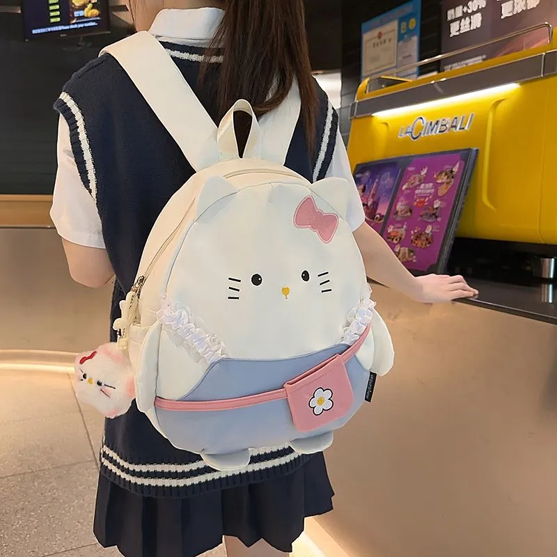 Cute Cartoon Backpack for Women Large Capacity Daypack School Bag - 1