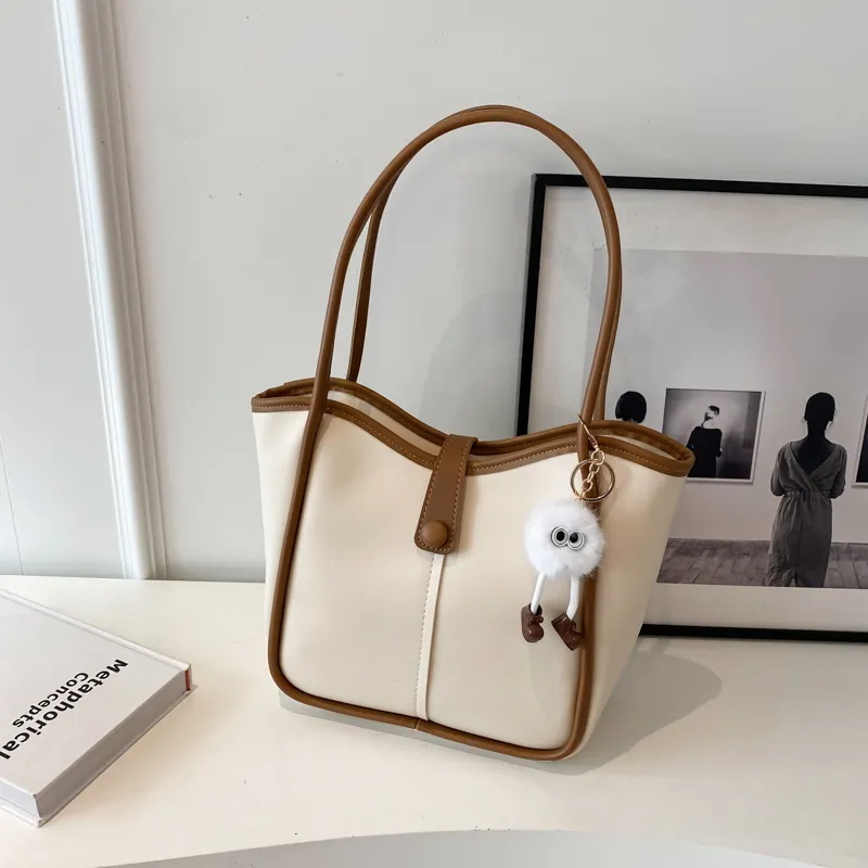 Stylish Vintage Tote Bag 2025 Large Capacity Shoulder Bag for Women - 1