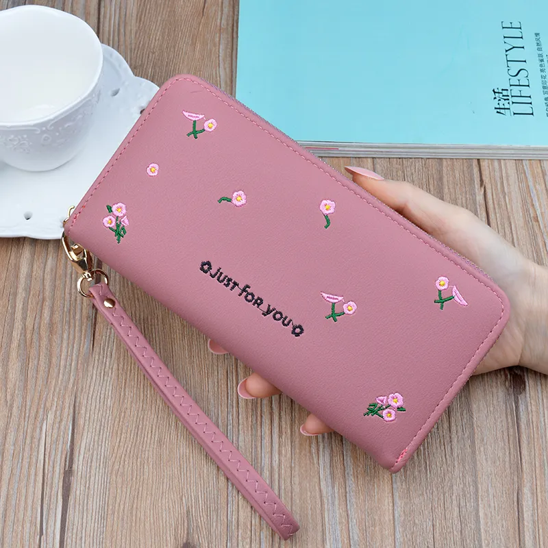 2025 Women's Long Zip Wallet Large Capacity Soft Leather Phone Purse - 4