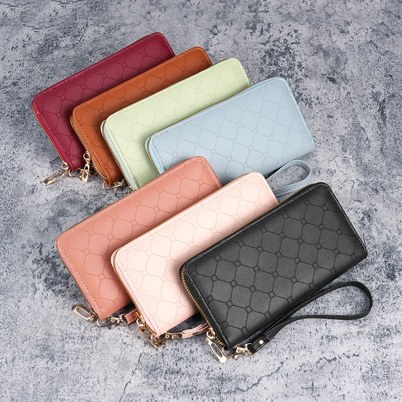 2024 Cute Long Wallet for Women, Large Capacity Zipper Coin Purse & Phone Holder - 3