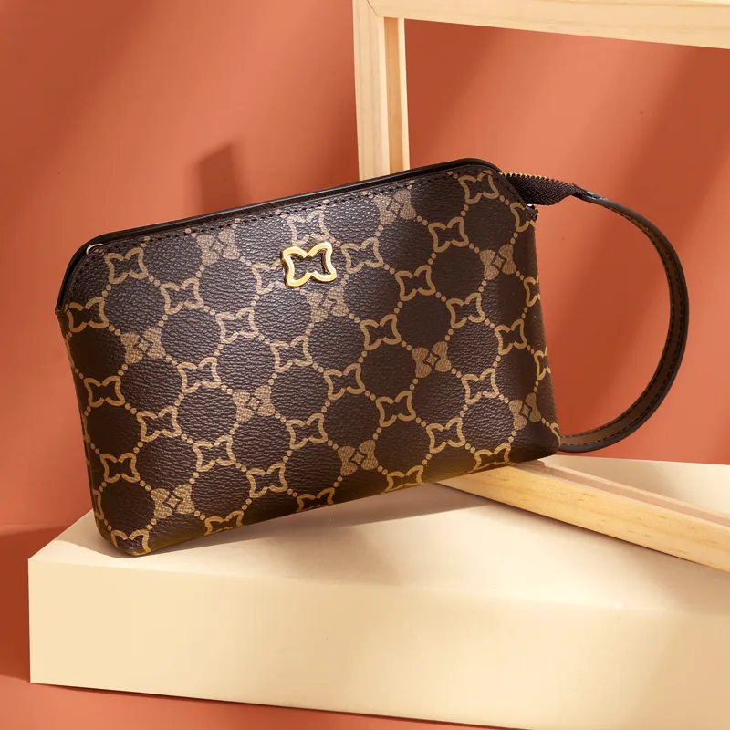 Vintage Monogram Handbag 2025 Large Capacity Women's Clutch Phone Wallet - 2