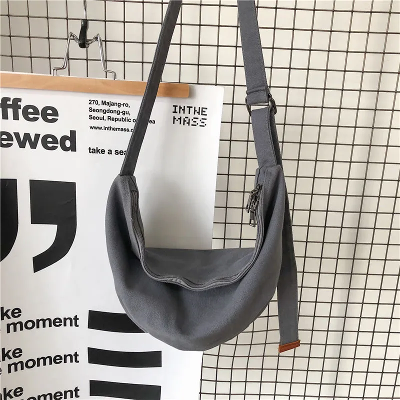 Men's Crossbody Bag, Casual Canvas Sling Bag for Daily Use - 1