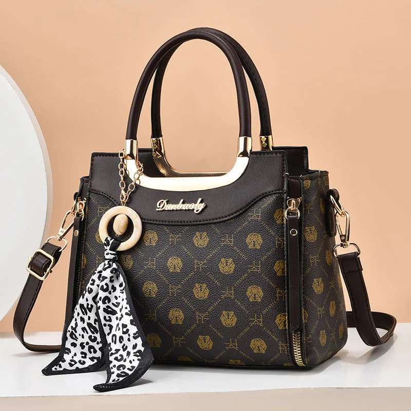 Women's Bag 2025 New Fashion Print Shoulder Bag Crossbody Tote - 2