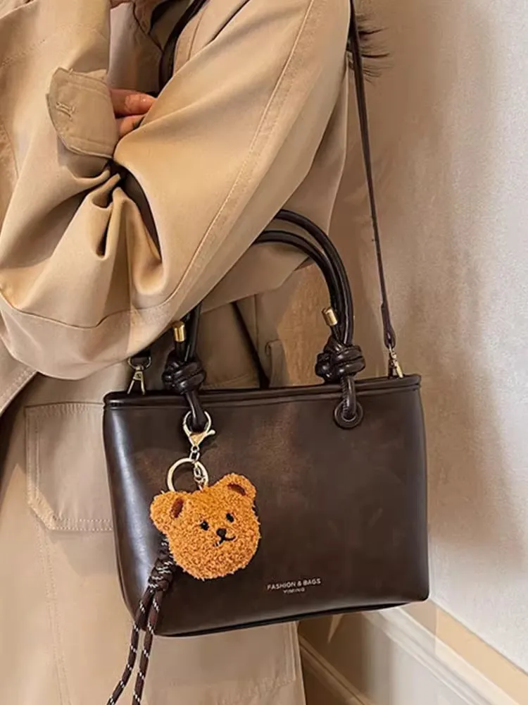 Bucket Bag Women 2025 Fashion Shoulder Bag Minimalist PU Leather Tote - 4