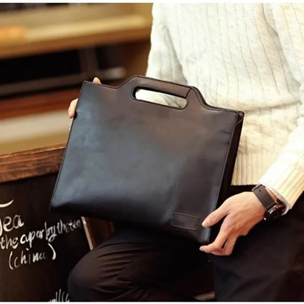 2024 Men's Messenger Bag Retro Leather Briefcase for Business & Casual Use - 1