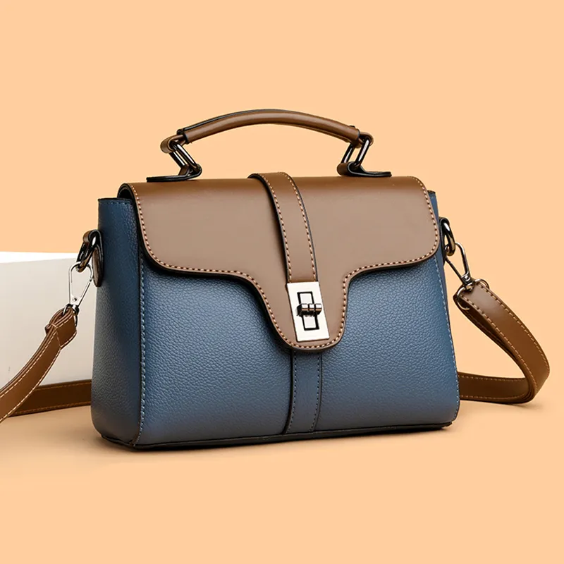 Women's Casual Square Shoulder Bag 2025 Work Commute PU Crossbody Purse - 1