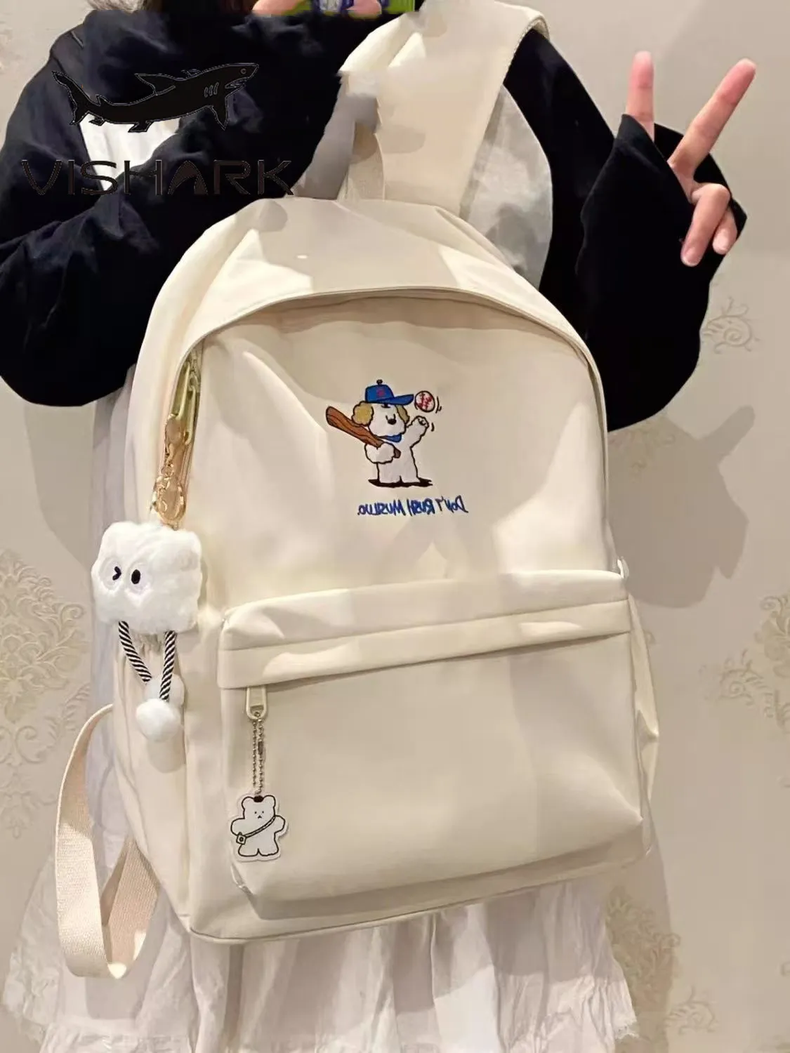 Cute Japanese Backpack for Women & Men, Lightweight Daypack for School & College - 3