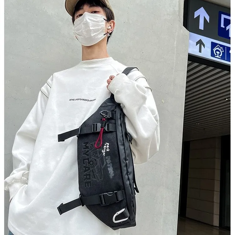 Men's & Women's Waist Bag Crossbody Motorcycle Chest Pack Large Capacity - 3