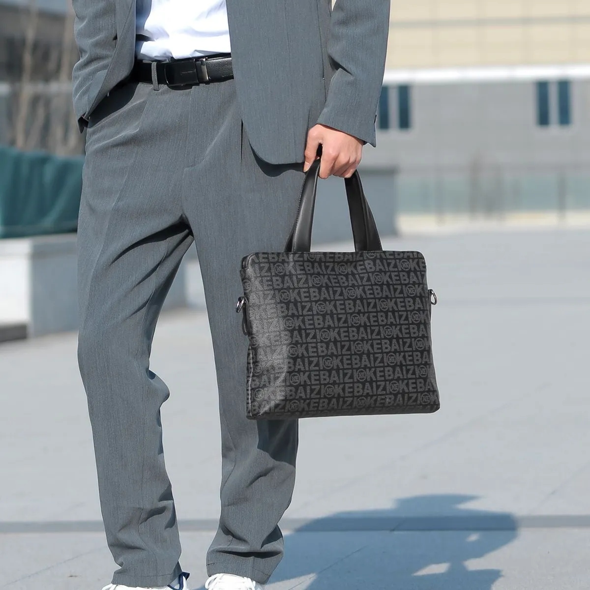 Men's Fashionable Business Briefcase Crossbody Laptop Bag - 3