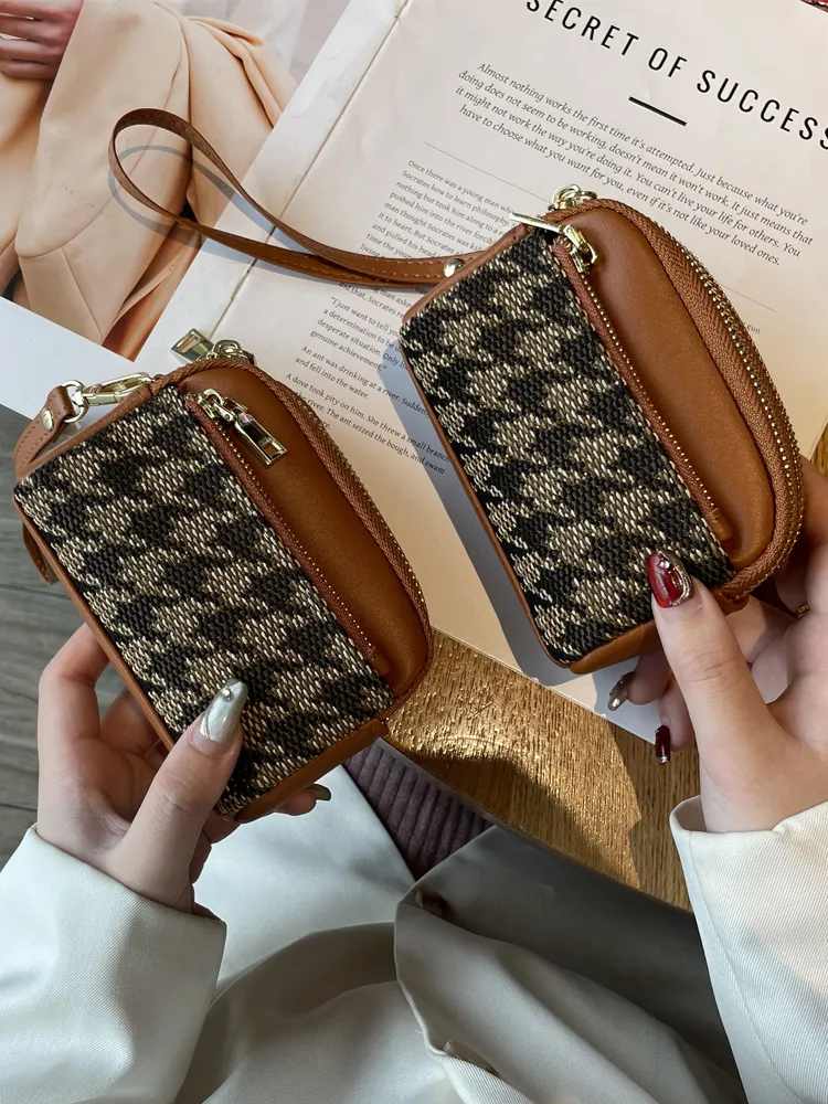 Mini Coin Purse Women 2025 Cute Canvas Zipper Key Wallet Multifunctional - 2