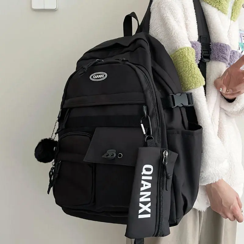 Harajuku Japanese Backpack Large Capacity Workwear Style for Middle School Students - 2