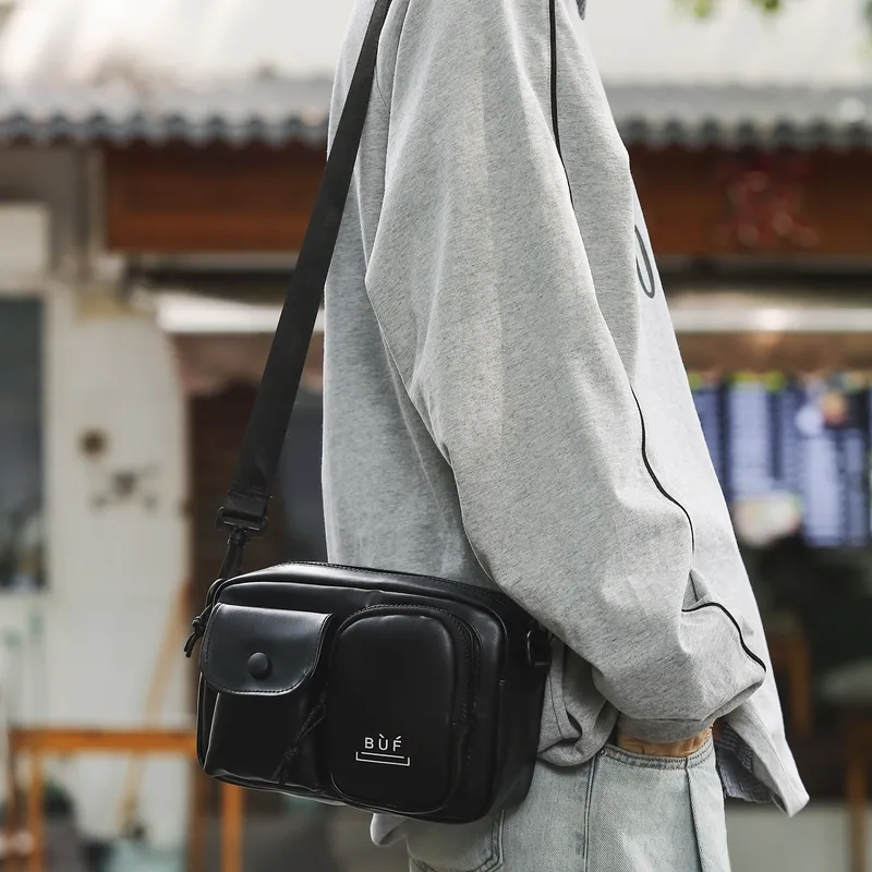 Trendy Crossbody Bag PU Leather Minimalist Shoulder Bag for Phone - 4