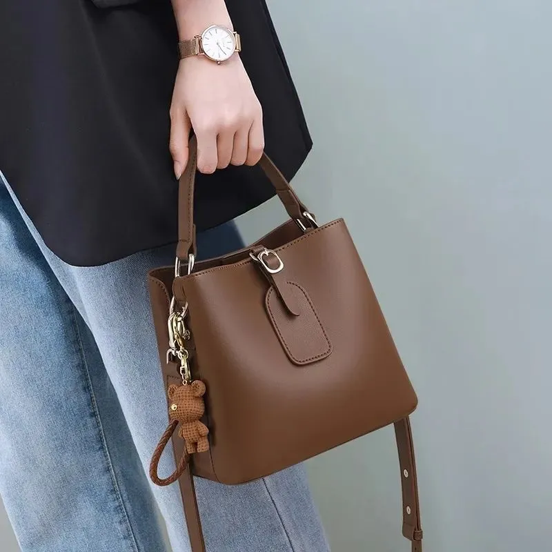 Bucket Bag for Women 2025 New Fashion Tote Shoulder Crossbody Bag - 1