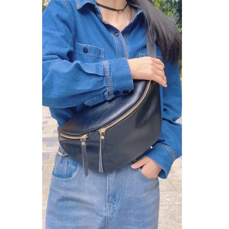 Retro Crescent Bag Leather Crossbody Sling Bag for Women 2025 - 2
