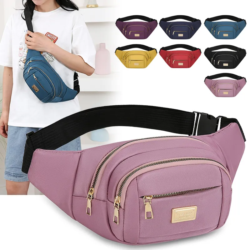Women's Waist Bag Large Capacity Waterproof Travel Phone Wallet - 1
