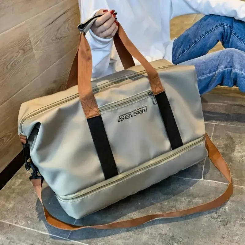 Waterproof Duffle Bag Large Capacity Gym Sports Travel Tote - 2