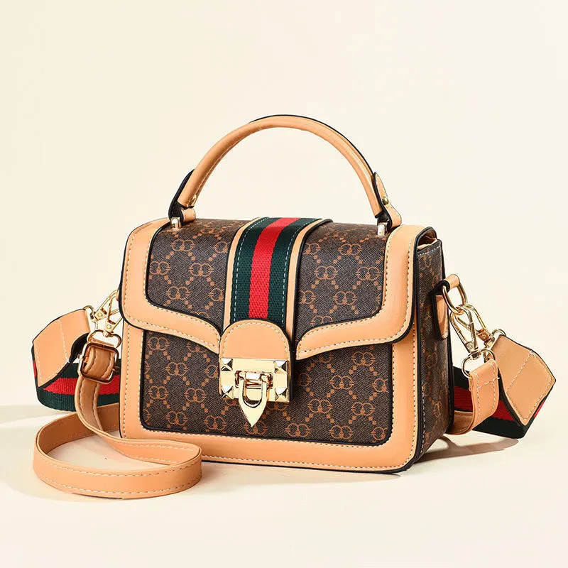 Small Crossbody Bag 2024, Fashion Shoulder Bag for Women, Retro Wide Strap Handbag - 4