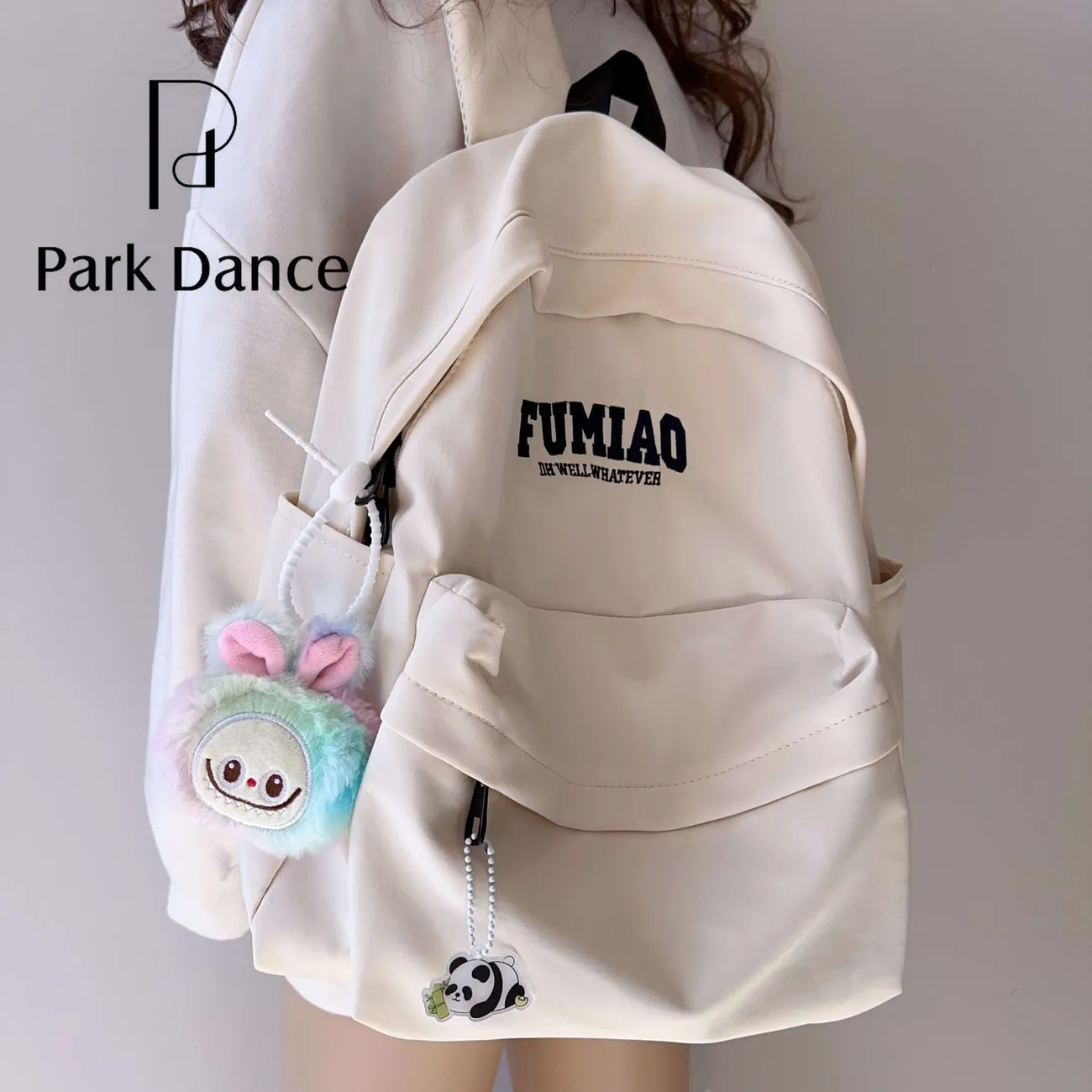 Women's Backpack Korean Style Minimalist Daypack for High School Students - 1