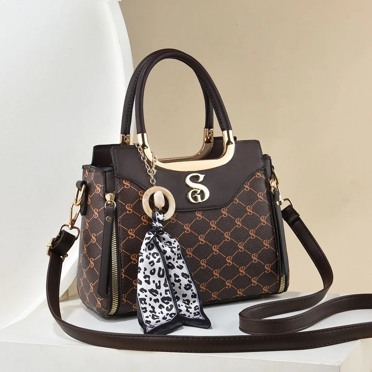 Women's Bag 2025 New Fashion Print Shoulder Bag Crossbody Tote - 5