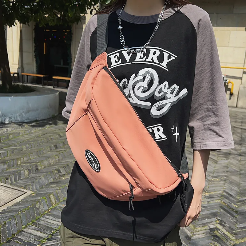 Large Capacity Crossbody Bag Men's Sport Waist Pack Daypack Shoulder Bag - 5