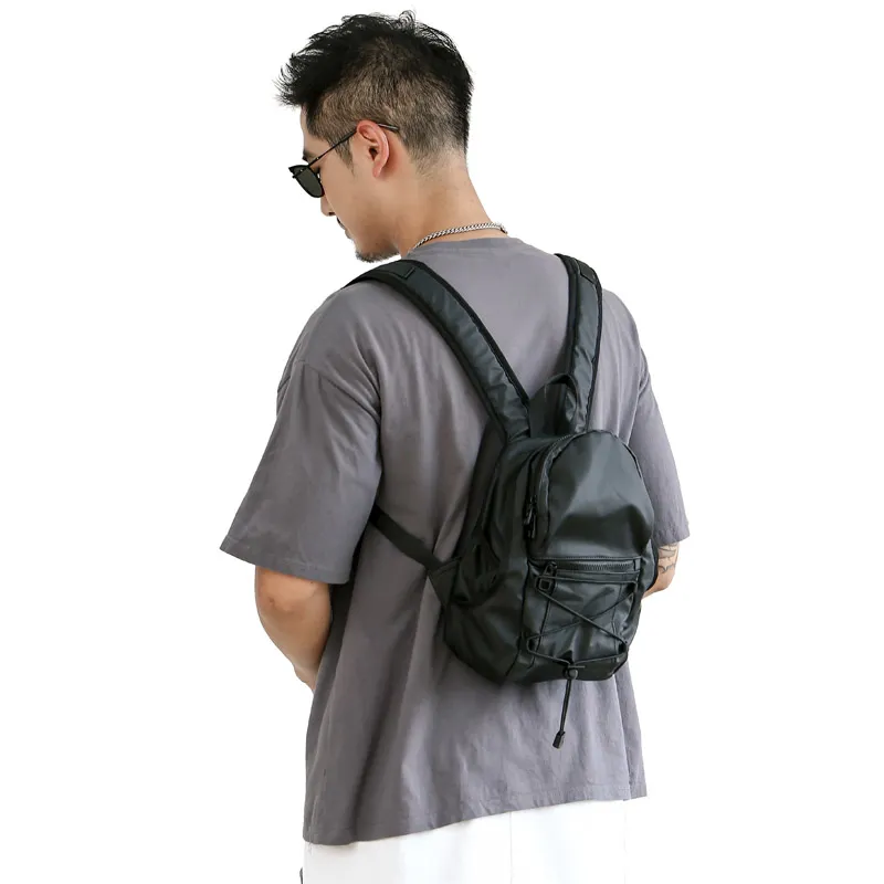 Lightweight Water-Resistant Men's Mini Backpack with Multiple Pockets - 1