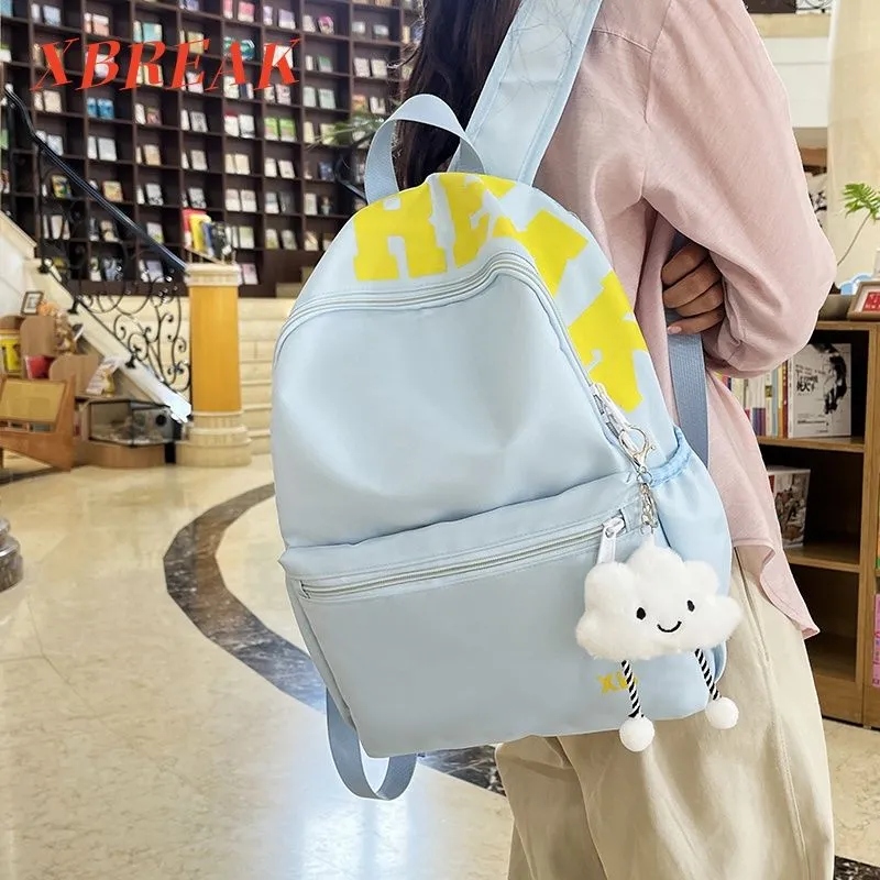 Cute College Backpack for Women, Lightweight Travel Daypack, Ins Style - 1
