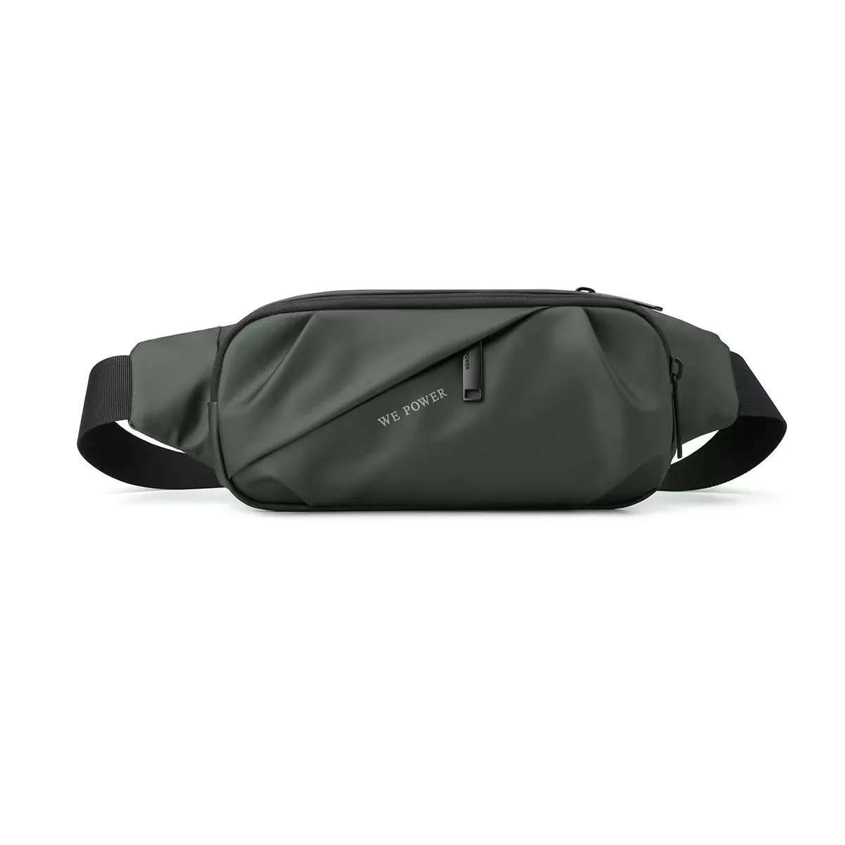 Waterproof PU Mini Crossbody Bag for Men Women, Chest Waist Shoulder Pack - 2