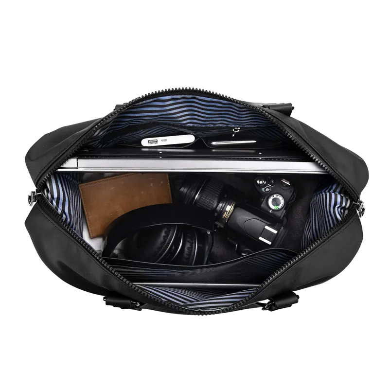 Men's Travel Bag Waterproof Saddle Shoulder Tote 14 Inch Laptop - 1