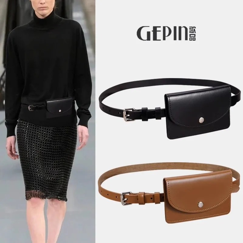 Women's Fashion Belt Bag with Alloy Buckle for Dresses & Coats - 3