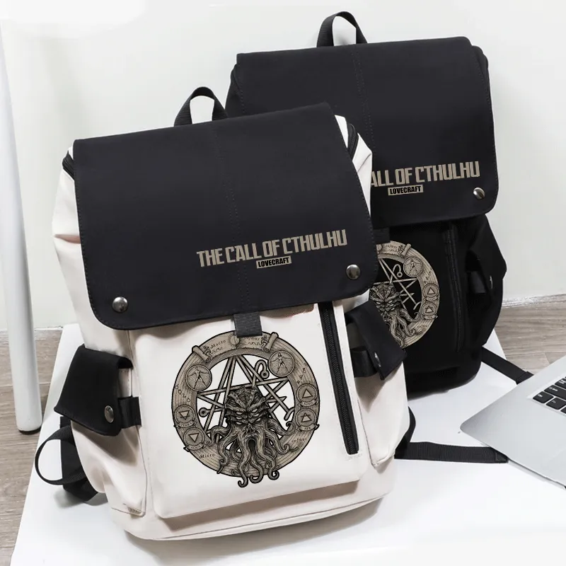 Cthulhu Mythos Backpack Large Capacity for Students - 1