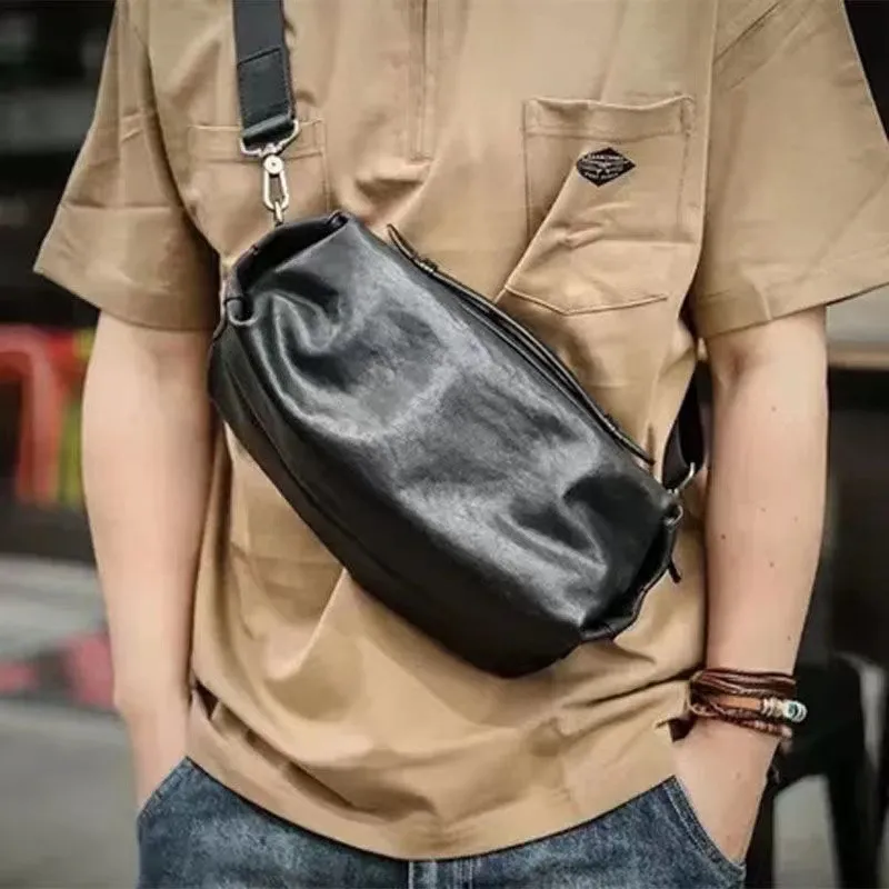 2025 Men's Casual Commuter Sling Bag, Large Capacity Chest Crossbody Bag - 3