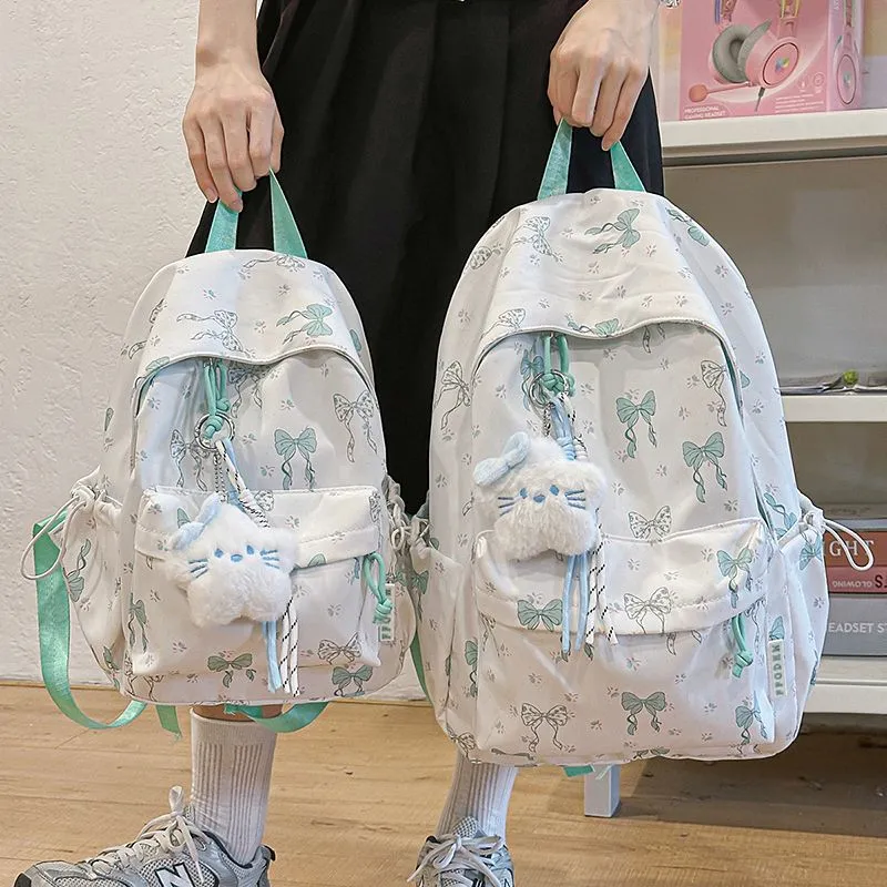 Vintage Butterfly Backpack for Middle School Girls Large Capacity Lightweight - 2