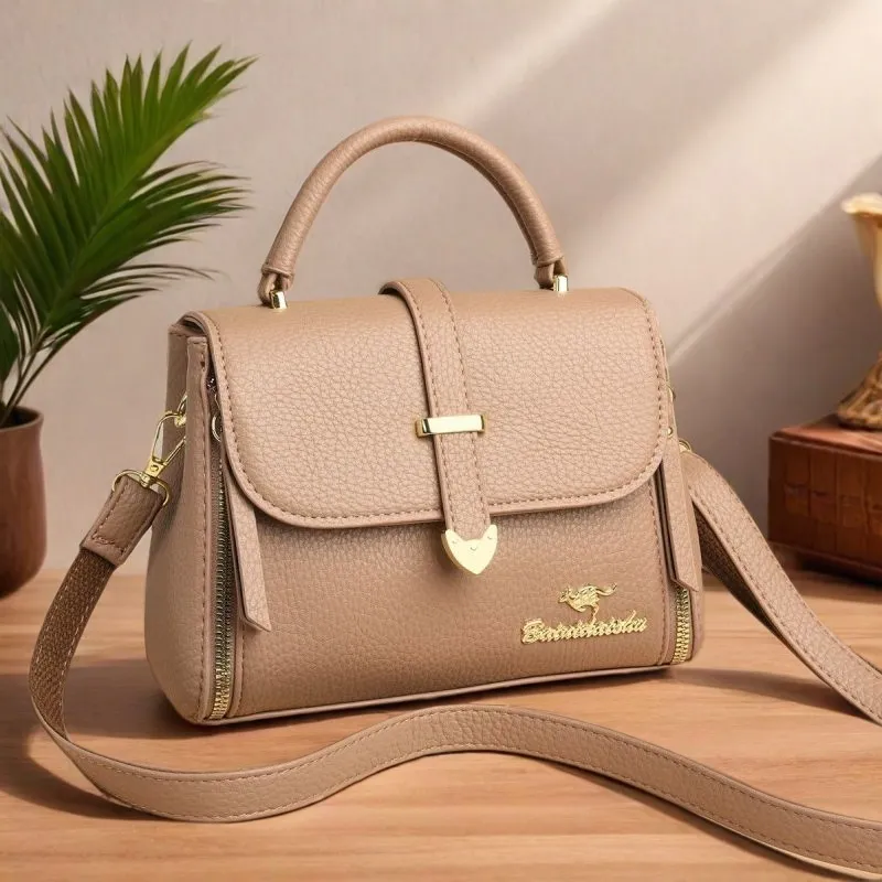 Women's Flap Shoulder Bag Large Capacity Tote Crossbody Work Bag - 2