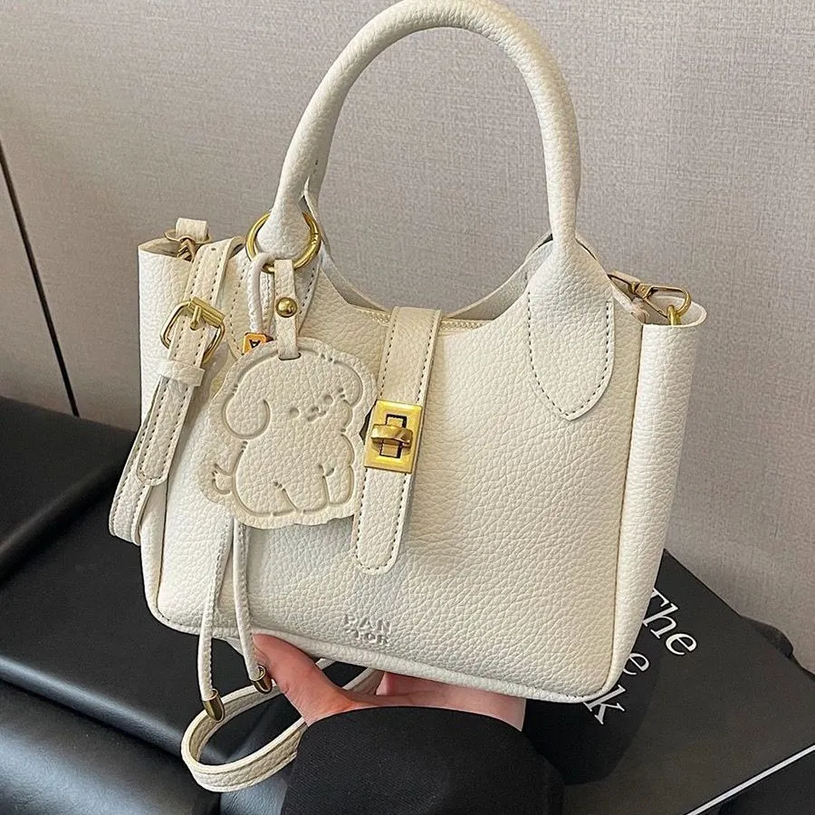 Bucket Bag for Women 2025 Fashion PU Crossbody Tote Handbag - 1