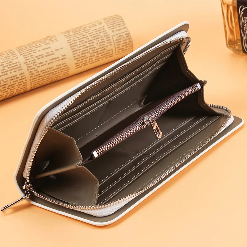 Men's Long Wallet with Card Slots & Zipper, Slim Phone Case Handbag - 4