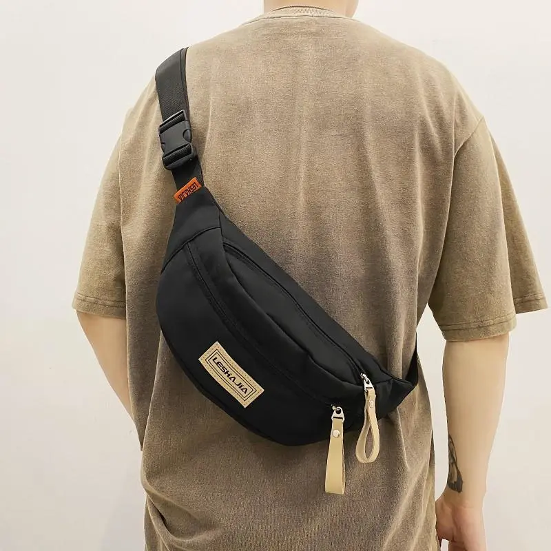 Men's Crossbody Bag Lightweight Nylon Sling Backpack Unisex Chest Pack - 1