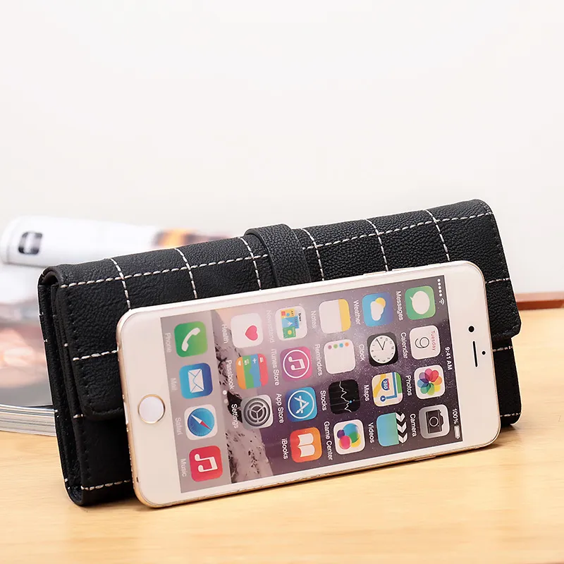 Long Wallet for Women, PU Leather, Large Capacity, Fashionable Zipper Closure - 4