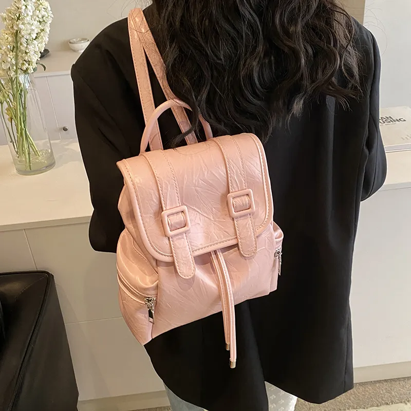Korean Ins Backpack Large Capacity Fashion Minimalist Shoulder Bag - 5