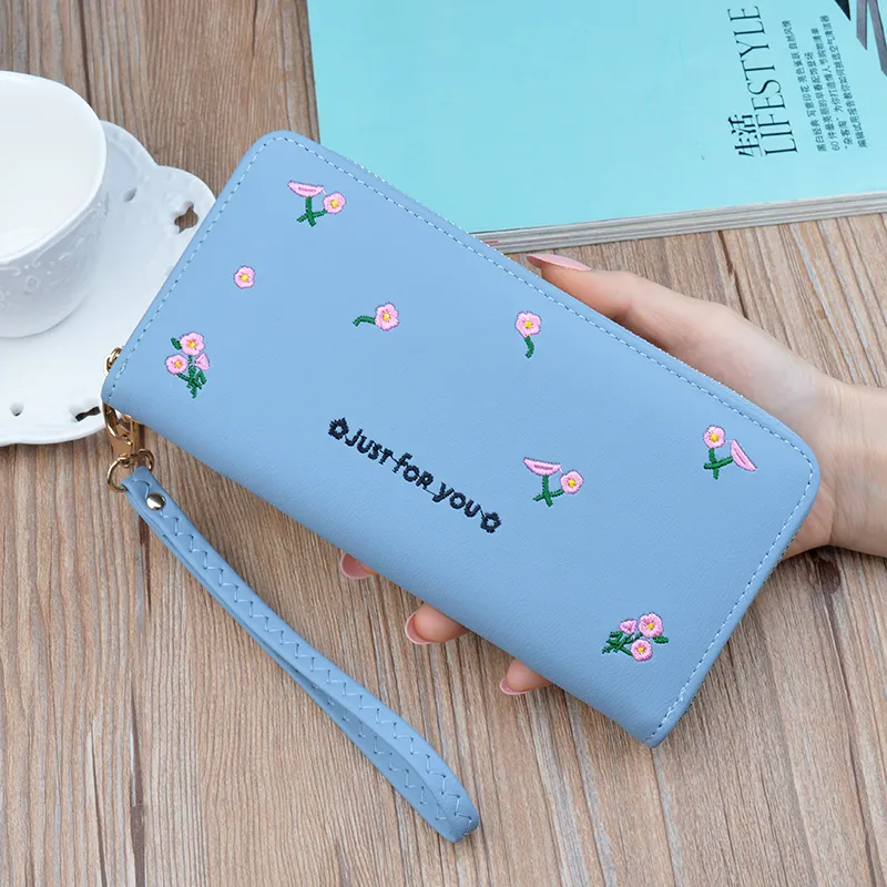 2025 Women's Long Zip Wallet Large Capacity Soft Leather Phone Purse - 5