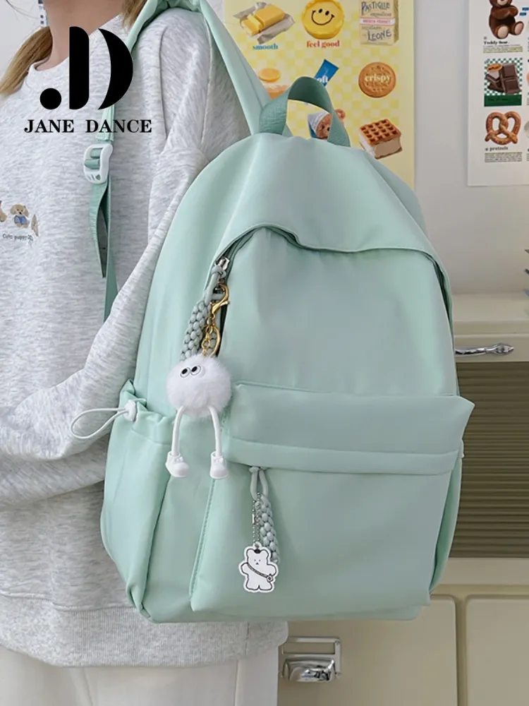 Mini Backpack for Women, Stylish Nylon Rucksack, Ins Korean College Bag - 2