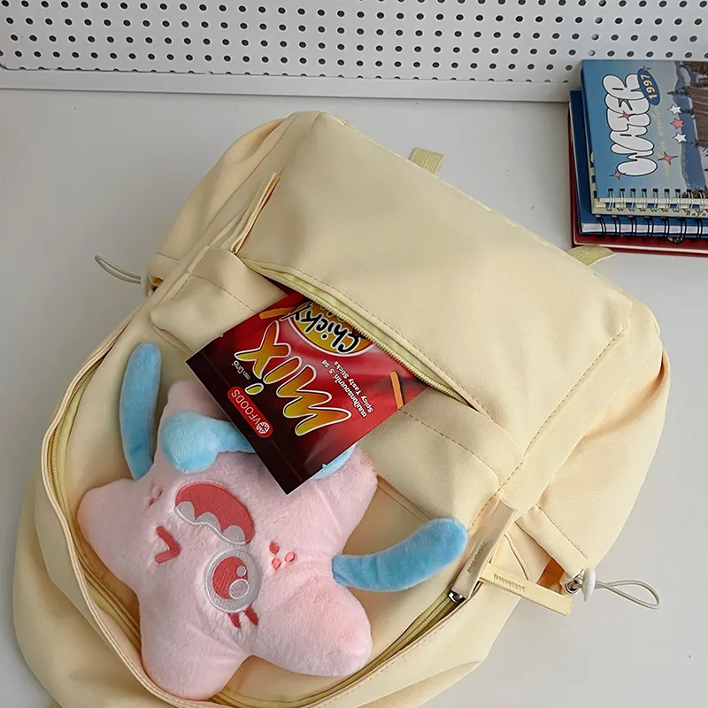 Cute Star Backpack: Large Capacity Daypack for Women, Simple & Stylish - 1